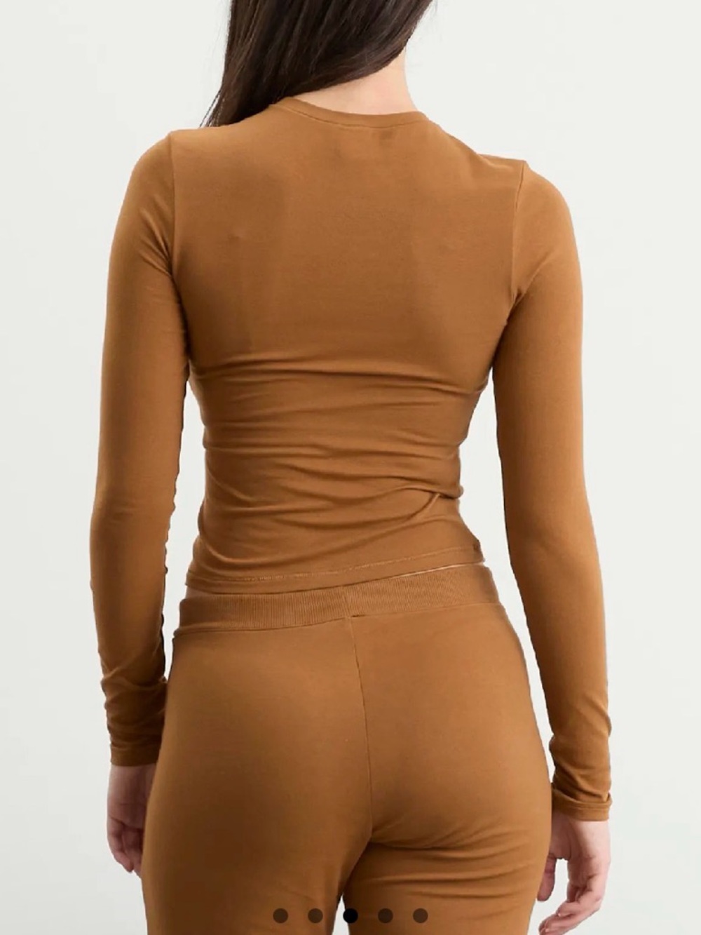 *NWT Skims Cotton Jersey Long Sleeve Top in M and Straight Leg Pants in S - Picture 2 of 6